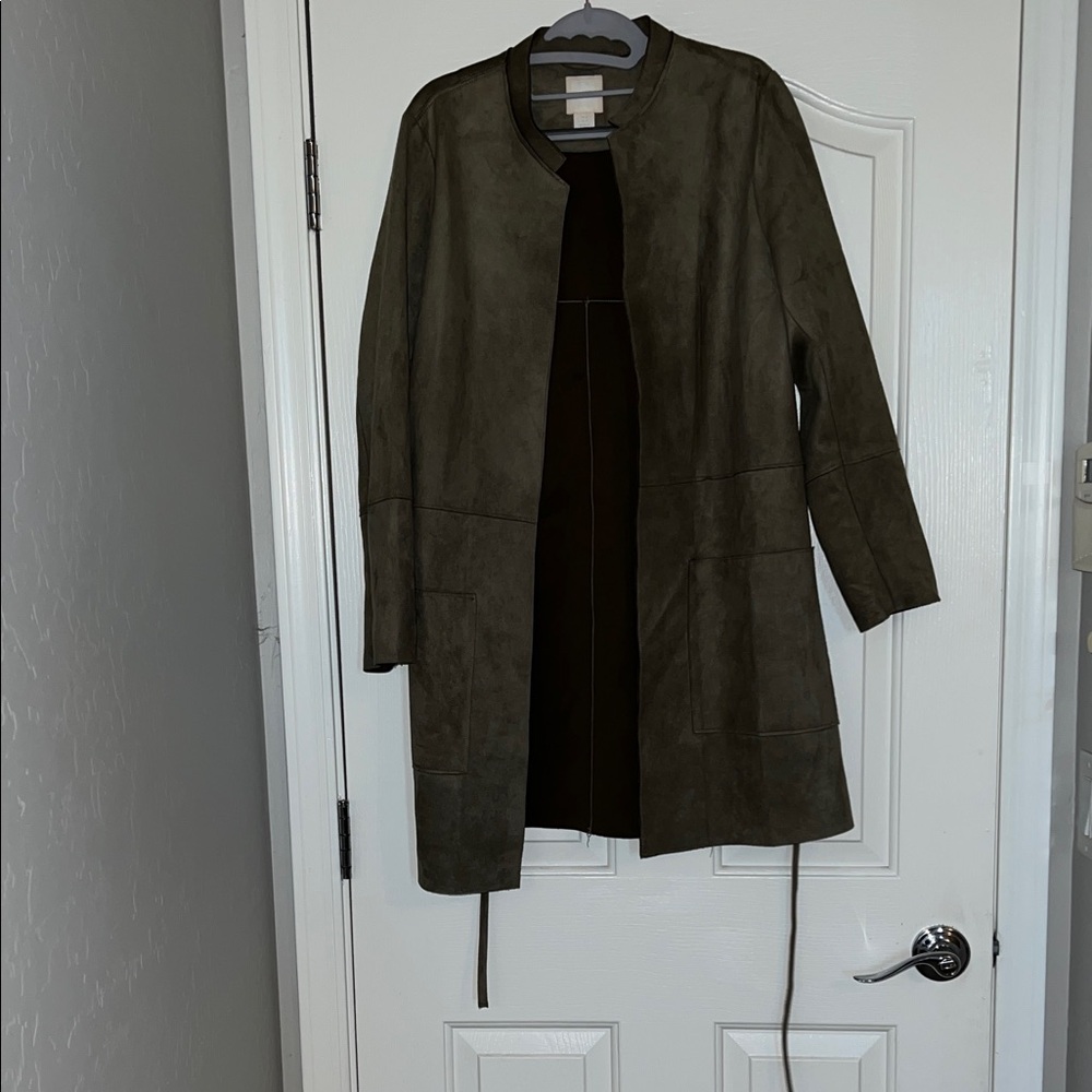 H&M Dark Green Trench Coat